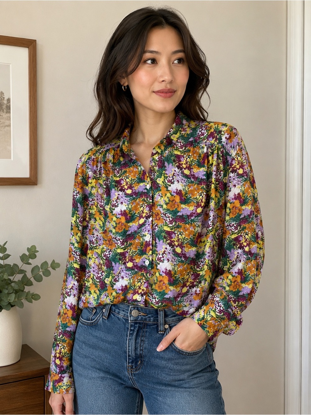 NWT Frank and Oak  Button-Up Shirt Blouse
